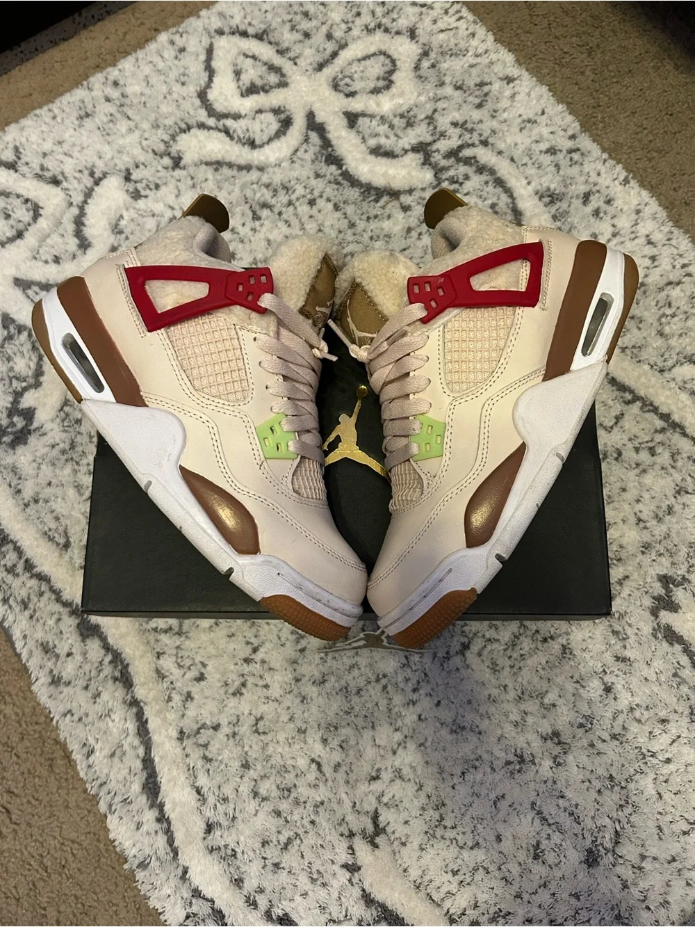 Jordan Beige Multicolor Sneakers